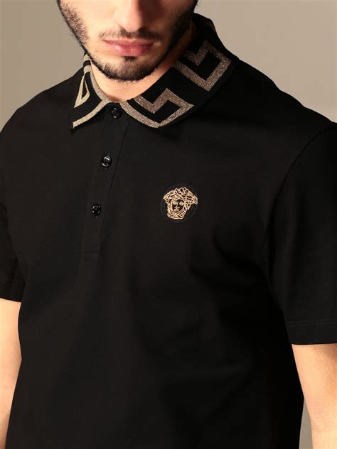 versace polo.shirt|Versace men's polo shirt sale.